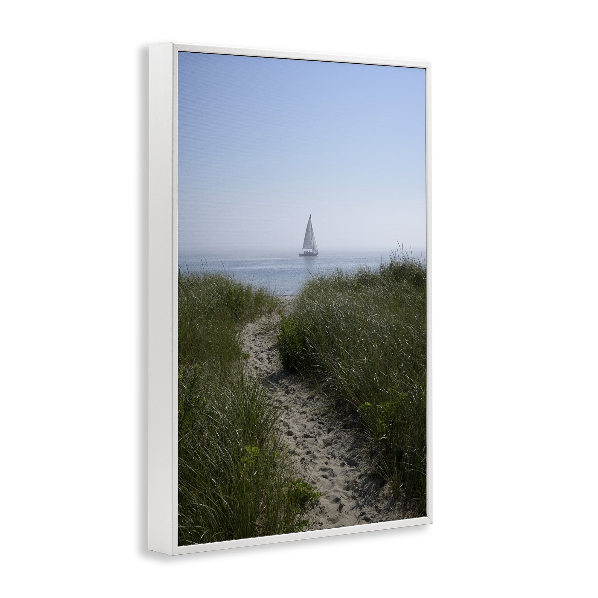 Stupell Industries Path to Morning Sail White Framed Giclee Art, design by JLM Photographs