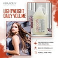 thumbnail image 2 of KERAGEN - Smoothing Shampoo with Keratin and Collagen for All Hair Types, Sulfate Free, 128 Oz - Moisturizes, Strengthens, Protects Color and Repair - Panthenol, Vitamins, and Jojoba Oil, 2 of 7