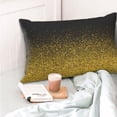 thumbnail image 6 of Kll Gold Glitter Gradient Pillow Covers Envelope Closure,Super Soft And Cozy Fuzzy Fleece Pillow Case Cover 20"X30", 6 of 9