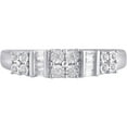 thumbnail image 3 of Forever Bride 1/6 Carat T.W. Baguette and Round Diamond Sterling Silver Anniversary Band, 3 of 4