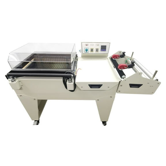 Automatic 2 in 1 Shrink Packaging Machine Plastic Film Sealing Cutting and Wrapping Machine 220V