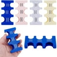 thumbnail image 1 of HOBBIESAY 4Pcs 4 Colors Coin Dispenser Hard Case Rectangle Change Storage Box Plastic Cashbox Blue Grey Pink Beige with 6 Slots for Storage Accessories, 1 of 5