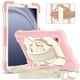 thumbnail image 2 of Funda Resistente a Golpes para Samsung Galaxy Tab A11, Funda Protectora de Silicona + Capa de PC Anti Caída con Asa Giratoria de 360°, Soporte, Correa para el Hombro, Rosa, para Galaxy Tab A11, 2 of 8