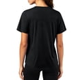 thumbnail image 3 of NELEUS Womens Workout Shirts V-Neck Short Sleeve Tops UPF 50+ Sun Shirt Moisture Wicking Loose Fit Top for Athletic,Black,US Size XL, 3 of 10