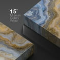 thumbnail image 4 of wall26 Canvas Print Wall Art Gold, Blue, White Crystal Gemstone Landscape Nature Wilderness Digital Art Realism Stylish Chic Decorative Close Up Colorful for Living Room, Bedroom, Office - 16"x2, 4 of 5