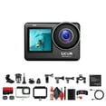 thumbnail image 1 of SJCAM SJ10 Pro Dual Screen Action Camera with 6‑Axis Stabilization, Dual Displays, and Audio Recording, Bundle Including: 64GB Micro SD Card, Card Reader, Card Wallet, and USB‑C Adapter, 1 of 4