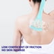 thumbnail image 4 of Cepillo de baño de mango largo con cerdas suaves - Raspador trasero y exfoliante corporal - Gris, azul, rosa - Mango de plástico de 11 pulgadas, 4 of 7