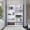 White, variant on 49 Wide 2 Piece Bookcase Set Living Room Storage Cabinet with 9 Shelves, Particle Board, Matt Gray/White
