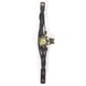 thumbnail image 1 of Reloj de pulsera analógico de cuarzo con pulsera de PU con tejido trenzado y colgante de mariposa (correa de café), 1 of 5