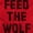 Red, variant on Feed The Wolf Sarcastic Hangry Gym Zip Up Hoodie Men's Women's Brisco Brands L