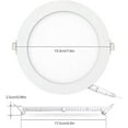 thumbnail image 5 of 7 Inch 18W LED Recessed Ceiling Light, LED Recessed Lighting Retrofit 6000K Daylight White Ultra-Thin LED Ceiling Can Light Downlight Easy Installation 4 Pack, 5 of 5