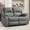 Gray, variant on Chizzysit Reclining Couch Sleeper Sofa Set Chaise Lounge Chair Leather Recliner Couch Loveseat for Living Room, Theater Seating - Gray