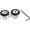 Silver, variant on ODI Lock Jaw clamps w/ Snap caps Silver set/4