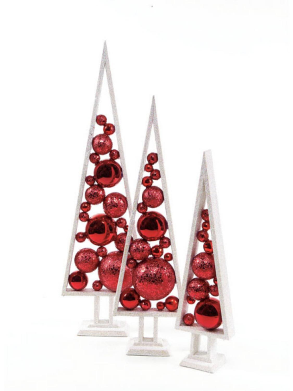 White And Red Christmas Ornaments 