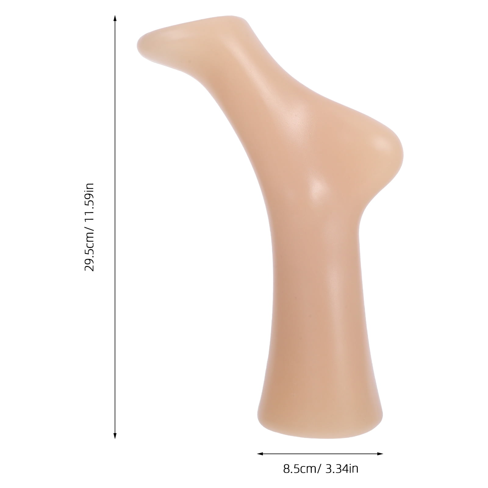 WHAMVOX 2pcs Plastic Foot Mannequin Women Socks Display Mannequin Jewelry Bracelet Stand Shoe Showcase Inverted Foot Model