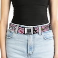 thumbnail image 5 of Buckle-Down Belt, Seatbelt Buckle Belt, Lucky Close Up Pink, 30 to 44 Inches, 5 of 9