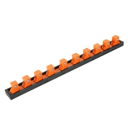 Hyper Tough 1/2-inch Drive Socket Rail Organizer, Orange