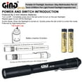 thumbnail image 6 of GING UV FLASHLIGHT 365nm Pen LED UV Light Pocket Light Black Light UV Torch AAA Battery for Glue,Pet Urine, Counterfeit Money, Resin… (D11-365nm)…, 6 of 9