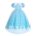 thumbnail image 5 of Disfraz de Elsa de Frozen de Disney para niña, vestido de fiesta de cumpleaños de lujo, disfraz de Halloween, Carnaval, 5 of 5