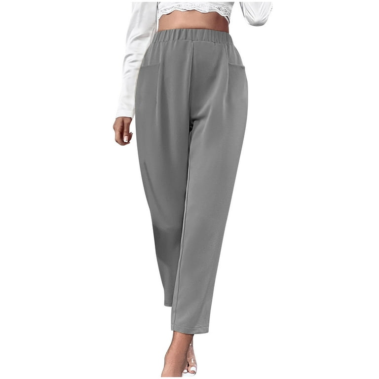 Buy GO COLORS Grey Womens 2 Pocket Solid Kurti Pants