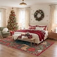 thumbnail image 4 of KUETH 2'x3' Christmas Machine Washable Rug, Non-Slip Indoor Outdoor Doormat for Doorway, Entryway and Porch, Red, 4 of 7