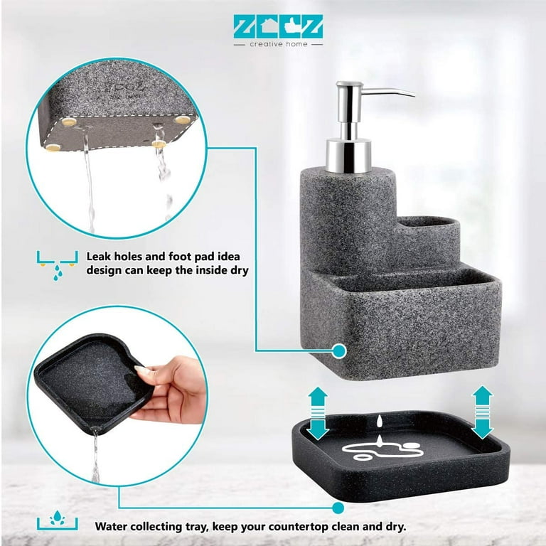 Innovative Design Kitchen Soap Dispenser With Sponge Holder