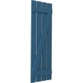 thumbnail image 3 of Ekena Millwork 15 1/2"W x 71"H Americraft Four Board (2 Batten) Exterior Real Wood Spaced Board-n-Batten Shutters w/ Z-Bar (Per Pair), Sojourn Blue, 3 of 10