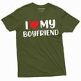 thumbnail image 6 of Valentine's day Funny I love my Boyfriend Tee shirt Valentine's gift Funny Shirt Love BF tee (Medium Grey), 6 of 7