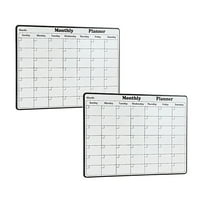 ZOURIH Monthly Magnetic Calendar for Refrigerator - 2 Pcs 11x8.3” Dry Erase Fridge Calendar Magnet - Starts Sunday,organizes 2025 Schedules, Chores,Meals,More - Whiteboard with Marker & Eraser,White