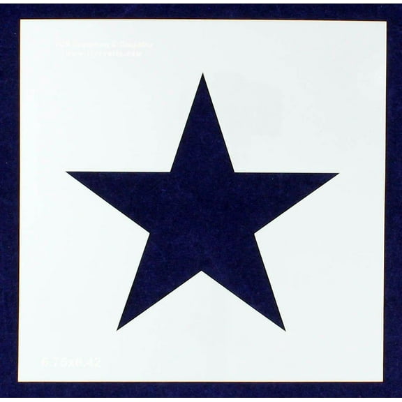 Single Star Stencil 14 Mil -6.5" X 6.5" Overall - Painting/Crafts/Templates
