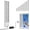 White, variant on Vertical Window Exhaust Fan, Vertical Window Fan for Sliding Windows, Retractable Window Exhaust Fan with Stepless Speed Control, No Need to Drill Holesembed Ded Installation(White,25.59-29.52in)