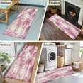thumbnail image 5 of 2'x6' Rug Runners for Hallways Kitchen, Pink Ombre Non Slip Entryway Beside Floor Carpet Runner, Gradient Abstract Art Vintage Washable Laundry Room Bedroom Throw Rugs Mat for Family Pet, 5 of 8