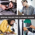 thumbnail image 4 of Weiweiguan 1 Set Multi-function Clothing Sample Cutting Ruler Clothing Proofing Ruler, 4 of 6