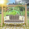 thumbnail image 7 of Porch Swing Cushion Thicken 4", 55" Swing Cushions 2-3 Seater Replacement, Waterproof Bench Cushions with Backrest, Anti-Fading Patio Swing Chair Pads for Outdoor Garden Furniture, 7 of 7