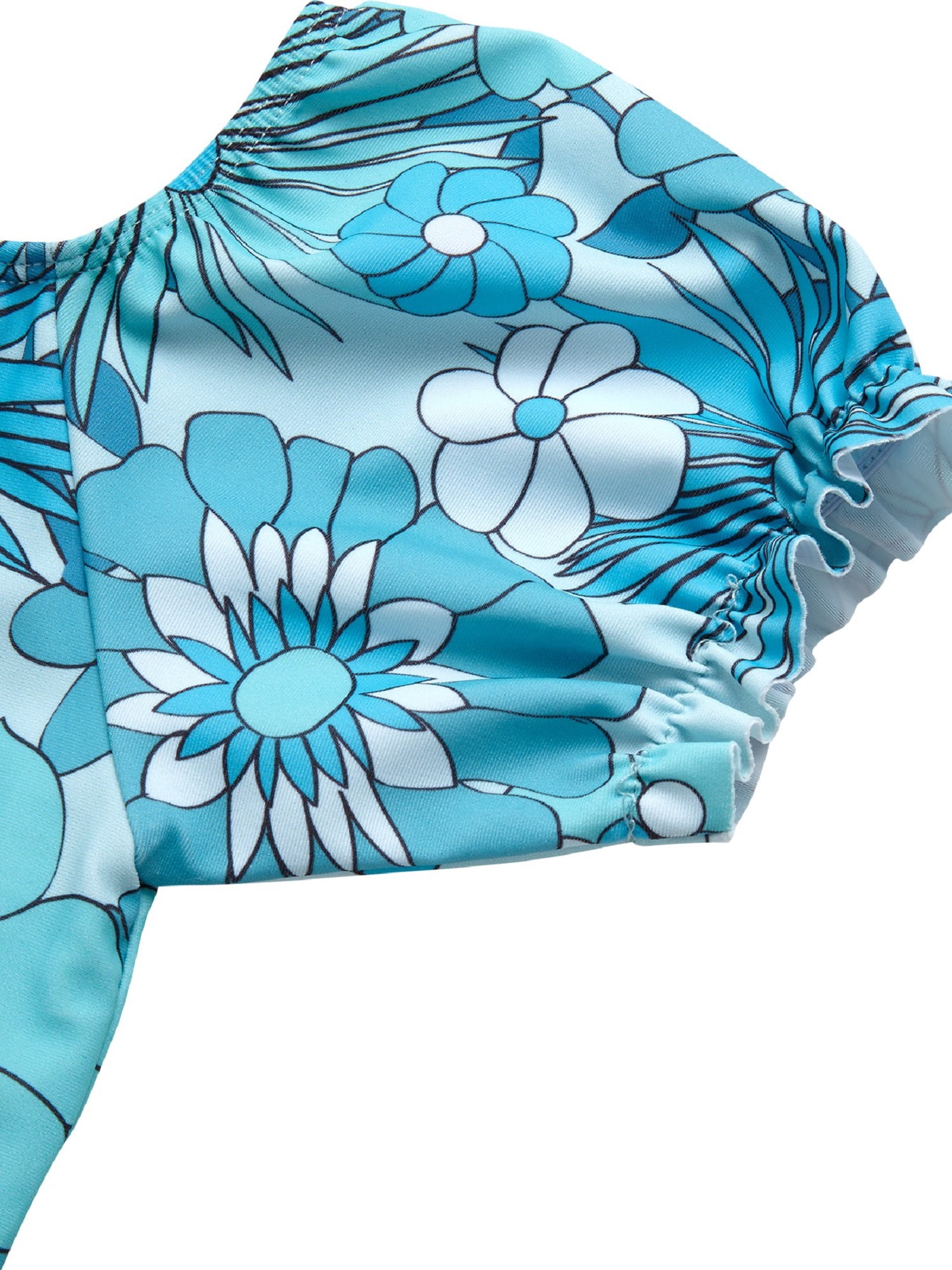 Jessica Simpson Toddler Girl Rash Guard Swimsuit with Headband, Sizes 12M-24M