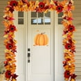 thumbnail image 5 of PEIBang Fall Maple Garland,6 Ft Autumn Fall Leave Vines and Pumpkins,Hanging Vine Garland for Indoor Outdoor Home Decor, 5 of 6