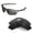 Black, variant on Walleva Emerald Polarized Replacement Lenses for Rudy Project Rydon Sunglasses