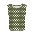 thumbnail image 5 of Yourumao Athletic Tank Tops for Women Polka Dot Sleeveless Shirts Cut Out Crewneck Sporty Tshirts Lightweight Loose Casual Tanks for Summer Activewear, 5 of 8