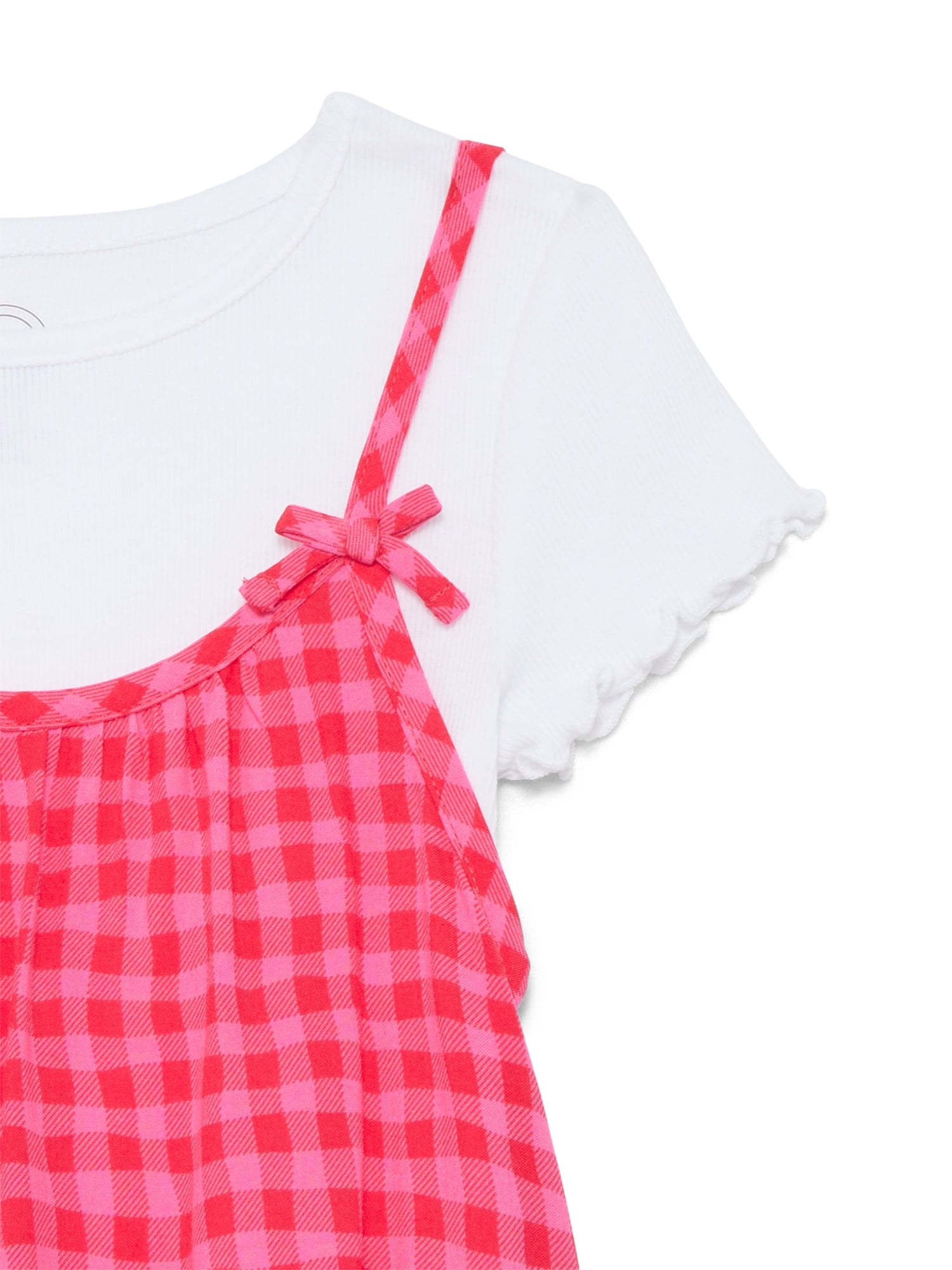 Wonder Nation Girls Cami Dress and Short Sleeve Tee, Sizes 4-18 & Plus
