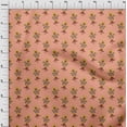 thumbnail image 3 of oneOone Viscose Chiffon Fabric Leaves & Floral Block Printed Craft Fabric BTY 42 Inch Wide, 3 of 4