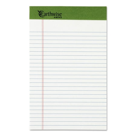 UPC: 0074319201526 | Earthwise by Ampad Recycled Writing Pad Narrow 5 x 8 White Dozen 20152
