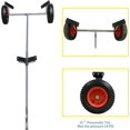 thumbnail image 3 of Stainless Steel Boat Launching Wheels Hand Dolly for Small Inflatable Boat Trailer, 3 of 3