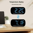 thumbnail image 5 of Digital Alarm Clock, LED Screen Multi Functional Electronic Alarm Clock With Adjustable Brightness, 12/24H Table Clock For Living Room, Bedroom(1pcs), 5 of 6