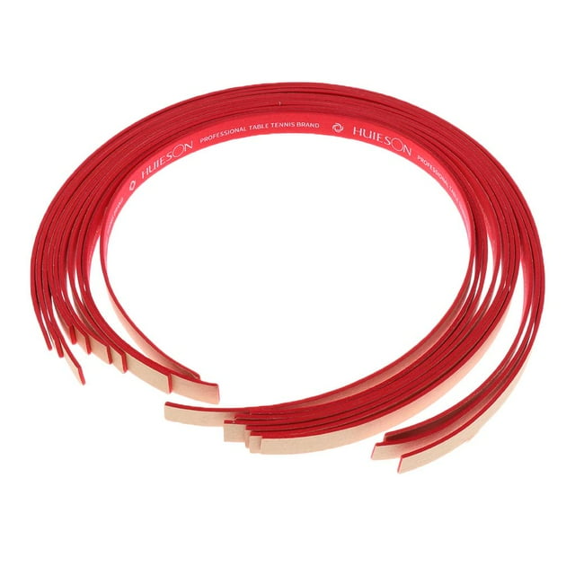 10 piezas de cinta de borde de tenis de mesa raqueta -pong cinta lateral protección de esponja rojo Zulema Cinta de borde de ping pong
