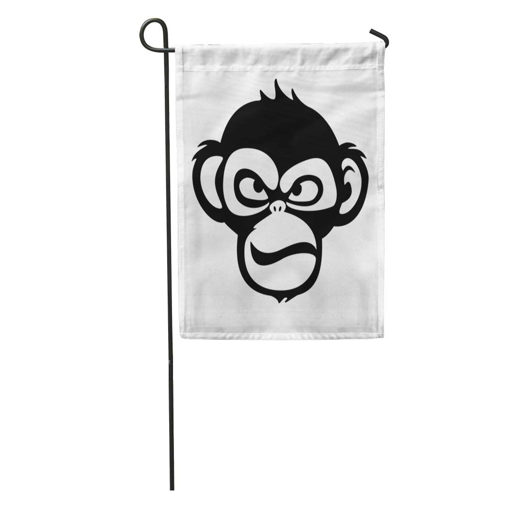 KDAGR Face Monkey Silhouette Cartoon Character Sign Ape Bad Garden Flag Decorative Flag House Banner 28x40 inch KDAGR Face Monkey Silhouette Cartoon Character Sign Ape Bad Garden Flag Decorative Flag House Banner 28x40 inch