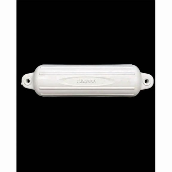 9355D1 5 x 22 in. Softside Oval Boat Fender, White