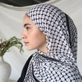 thumbnail image 3 of ZOUBAOQ Fashion Kuffiyeh Hijab Chiffon Scarf Breathable Soft Women Islamic Muslim Scarves Scarves Size Shawl Big Headscarf Prints, 3 of 9