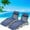 Blue, variant on Chaise Lounge Outdoor Set of 2, Patio Sun Tanning Chair with 4-Position Reclining Back, Folding Pool Lounge Chairs for Sunbathing, Beach, Patio, Pool