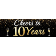 thumbnail image 4 of Celebrate 10 Years Anniversary Banner Cheers Party Backdrop Background Decorations Event Supplies Photography Props Decors, 4 of 8