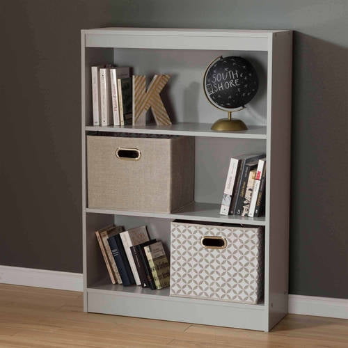 South Shore Smart Basics 3-Shelf 43 1 4" Bookcase, Multiple Finishes by South Shore
